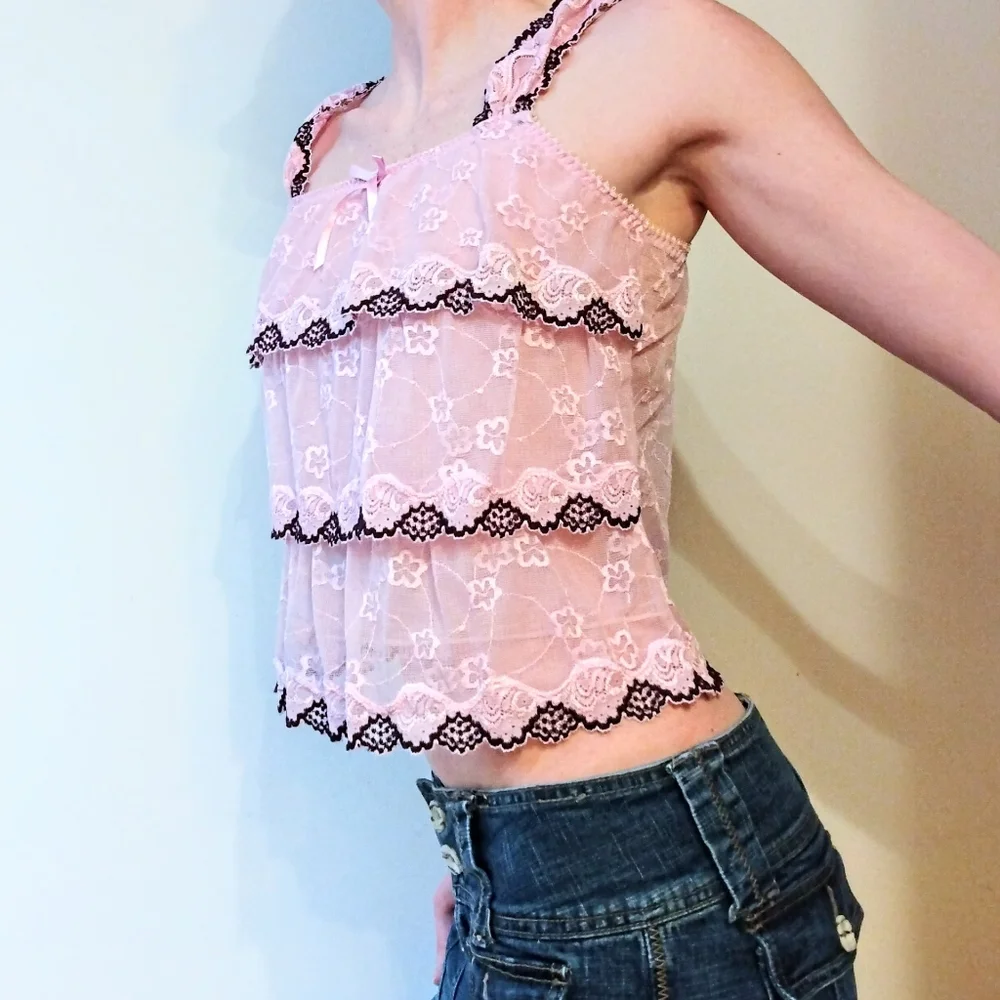 Lace Ruffle Top - Picture 2 of 4